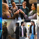 Left: John Cho in Cowboy Bebop (Kirsty Griffin/Netflix); Top center: Reneé Rapp, Alyah Chanelle Scott, Pauline Chalamet, and Amrit Kaur in The Sex Lives Of College Girls (Photo: Jessica Brooks/HBO Max); Center left: Jeremy Renner and Hailee Steinfeld in Hawkeye (Photo: Disney+); Center right: Paul Rudd and Will Ferrell in The Shrink Next Door (Photo: Apple TV+); Right: Michael C. Hall in Dexter: New Blood (Photo: Seacia Pavao/Showtime)